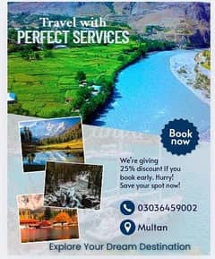 Tours For Kashmir/Glilgit/Sakardu /KPK best Services