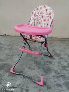 branded baby high chair feeding chair with large food tray less used