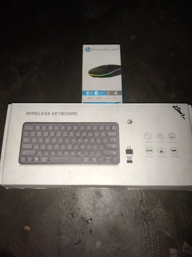 The keyboard and mouse is wireless 0