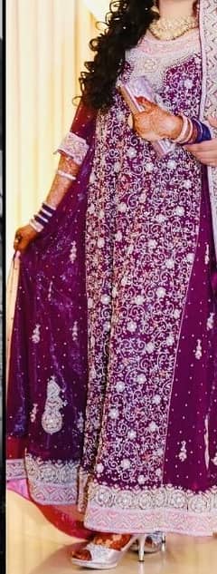 Walima maxi. . purple maxi and pink du pata