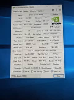 quedro k 5000 4 gb