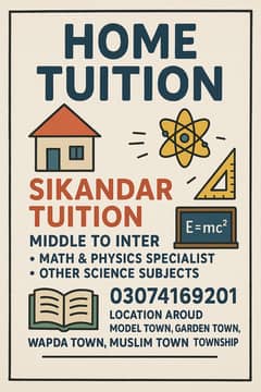 Sikandar home tution middle to inter