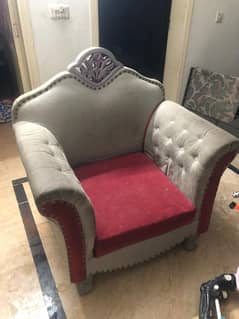 Used 5 seater sofa set with 3 tables for sale in Bahria Rwp