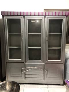 Glass-Front Almari for Sale – Wardrobe ya Decoration Dono K lia