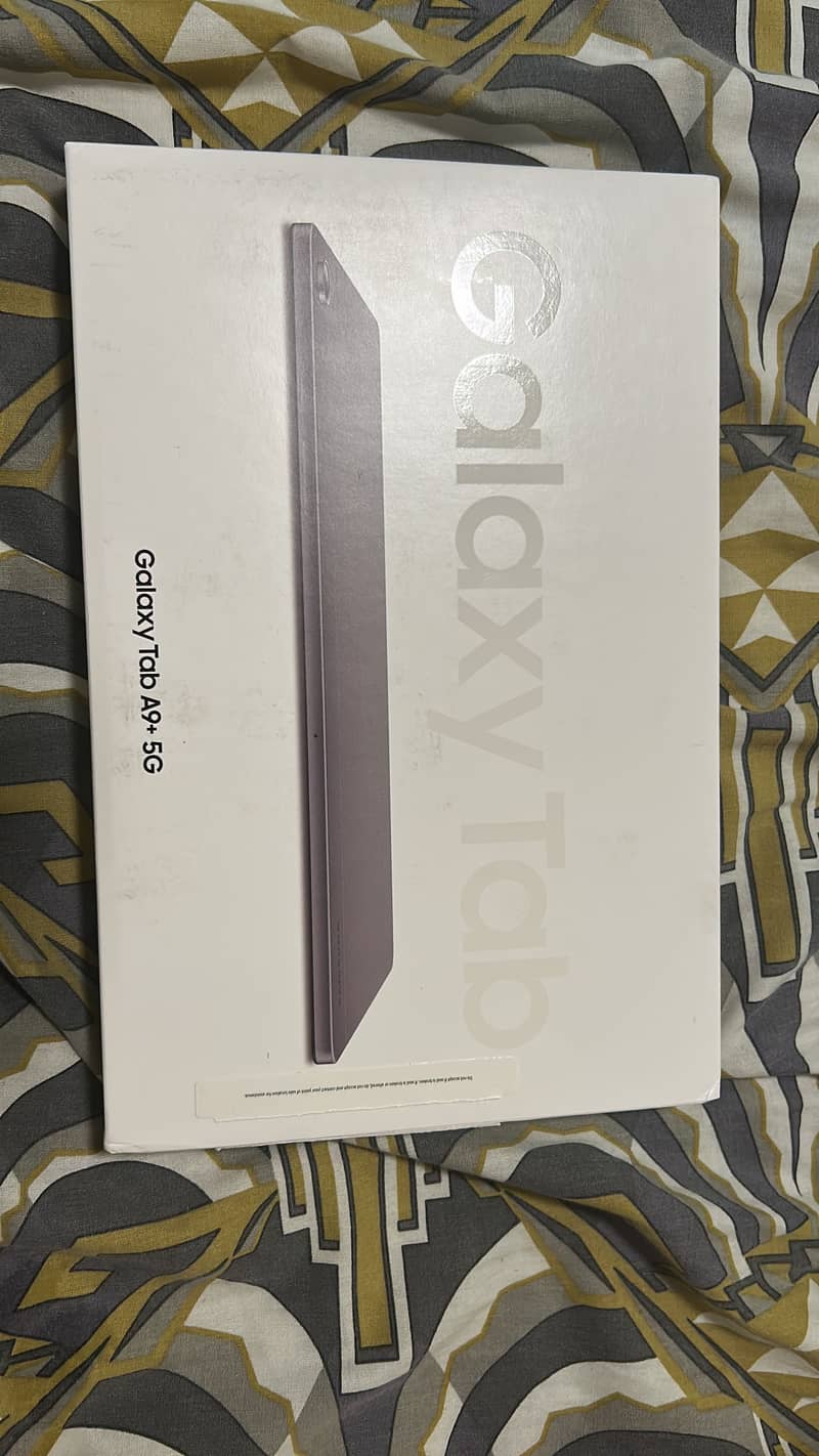 Tab A9 plus 5g only box open 1