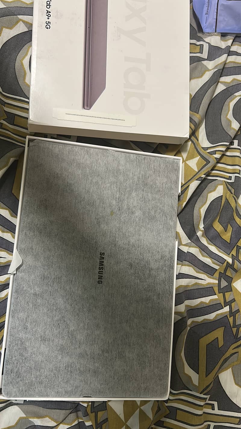 Tab A9 plus 5g only box open 2