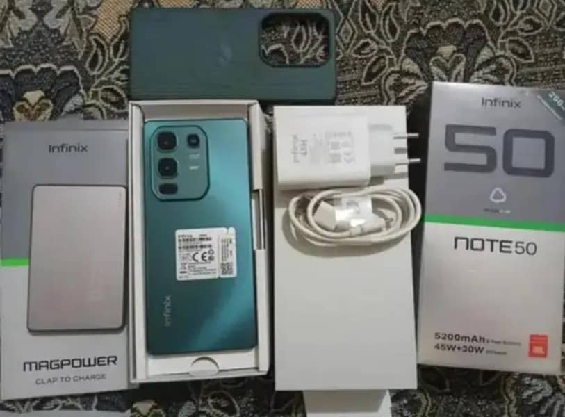 infinix note 50 10 by 10 condition only one month use all okay 0
