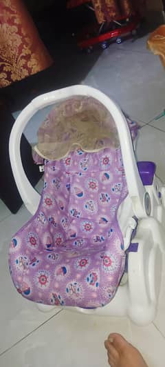 Baby cort with swing in white color