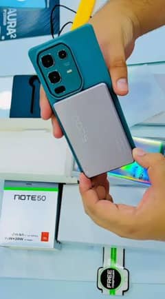 Infinix note 50 just one week used just open box with complete box