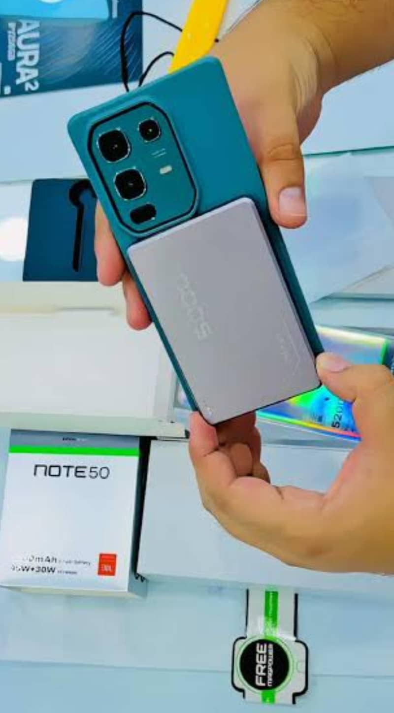 Infinix note 50 just one week used just open box with complete box 0