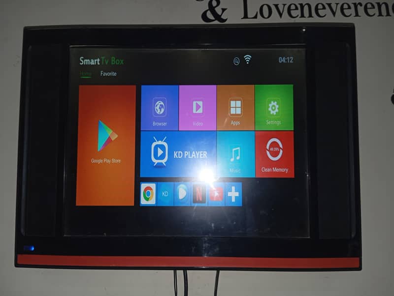 22" LED With X96 android Box 1