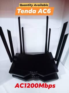 Tenda Ac6 1200mbps dual band router(Branded)(with Adapter)