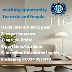hiring department 03 male and 02 female for office work
