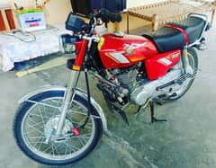 CG 125  Red Colour Mardan Number