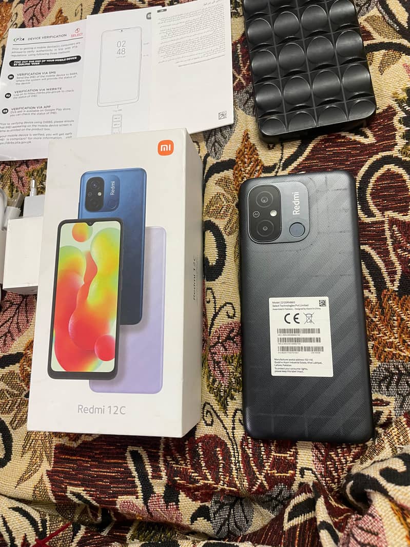 Redmi 12c Complete box 3