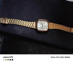 Casio watch original made in Japan gold color water proof.