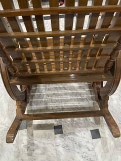 Rocking Chair Unused Pure Wood And Polished