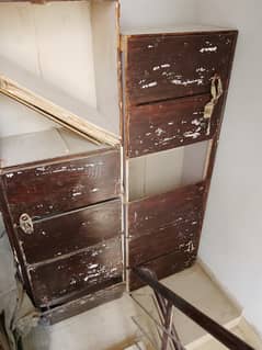 shelves and door