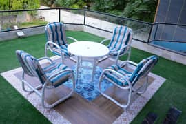 Garden Lawn Outdoor PVC Furniture, patio waterproof plastic fabric