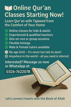 Online Qur’an Classes – Learn with Tajweed