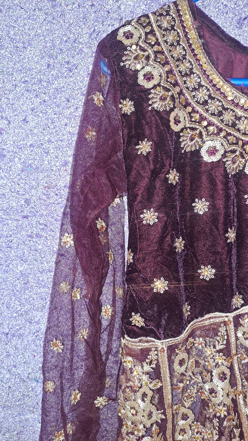 Bride Shararah Full Work With Handmade By Gull  Ahmed 4