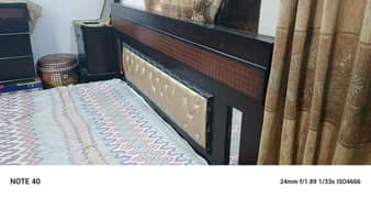 wooden bed