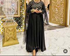 Wedding frock | Black silk Frock | Full wedding dress