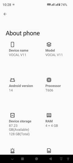 vocal v 11 pta approved 4+4 128  koi fault nai exchange bhi ho Jai ga