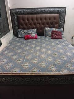Double Bed Without mattress with Iron slat