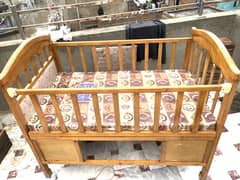 Wooden baby cot