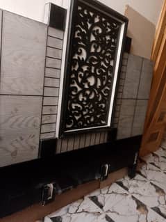 wooden bed