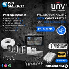 CCTV,Security Camera, CCTV Cameras installation HD Quality UNV (IVS)
