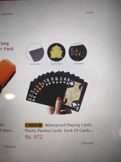 Brand New Poker Cards with Golden Foil