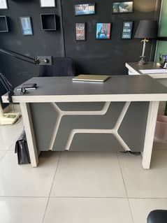 Office table 4 by 2.5ft with side shelf
