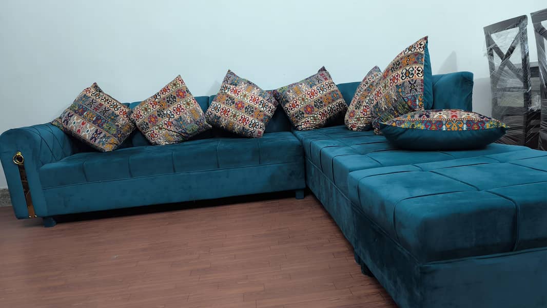l shape sofa with matching curtains 0