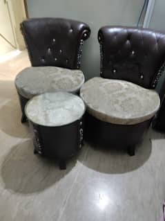 Sofa Chairs with table