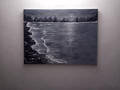 Textured Painting using Grayscale palette