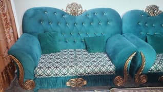 Taj sofa Set // 6 Seater sofa // Wooden Sofa // 3+2+1 Seater