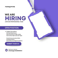 hiring Experience Sales Excuitive