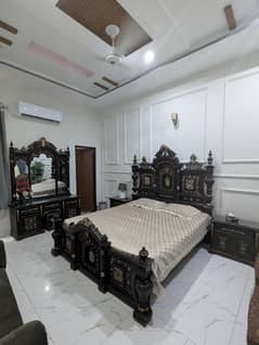 Bed set (Chinioti wood) + Side tables & Dressing table