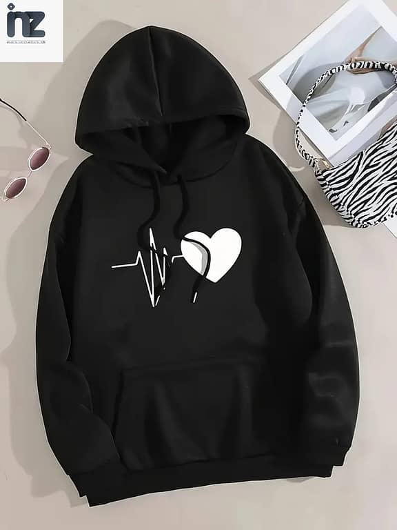 Premium Printed Hoodies for Women and Girls - Relaxed, Oversized, Comfortable Sweatshirts for Winter