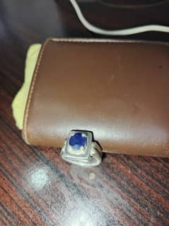 neelam stone Silver ring