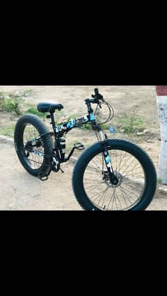 Fat Tire Land Rover | Folding Bicycle | UAE Imported | Mountain Bike|