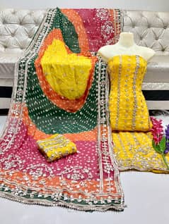 Chunari Gotta work (Handmade Bahawalpuri dresses)