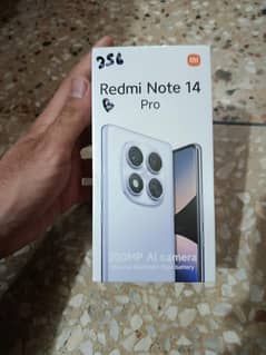 Redmi Note 14 Pro 8 by 256 box pack