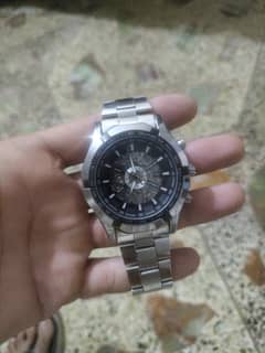 winner casual skeleton mechanical men's watche