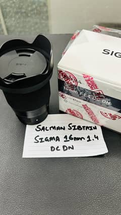 Sigma 16mm f/1.4 DC DN
