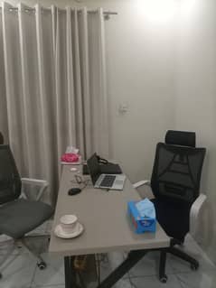 Office new furniture with chairs for sale urgent PIA road Johar town