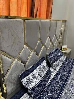Bed, Dresser, wodroop and showcase