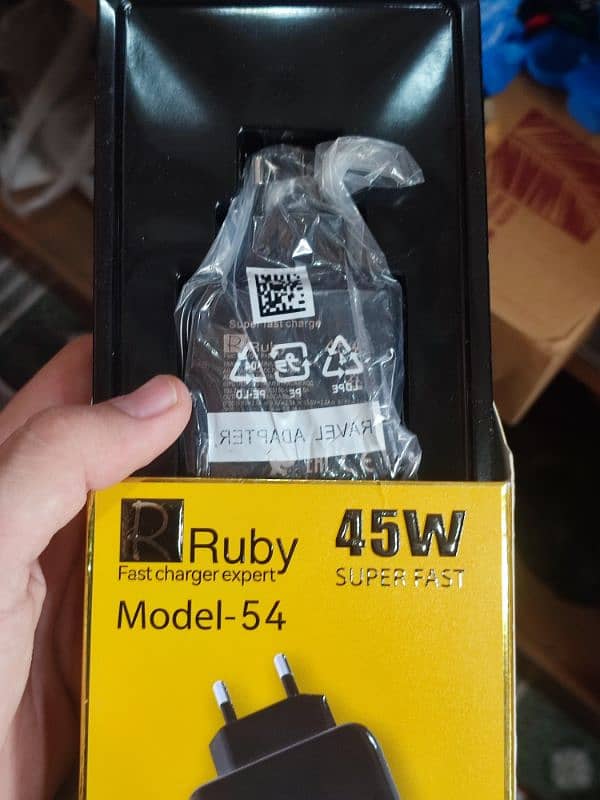Ruby 45w Super Fast Charger Type-C to Type-C  Contact on 03702327026 1